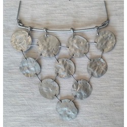 Metal El Yapımı Kolye/Küpe Set - 1
