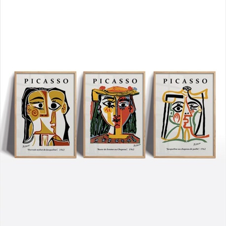 Picasso Sanat Çerçeveli Poster Seti