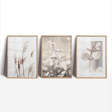 Doğanın İzleri: Üçlü Ağaç Halkası Tablo Seti