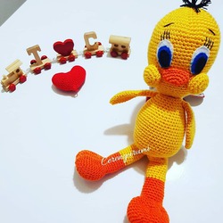 AMİGURUMİ TWEETY ORGANİK OYUNCAK