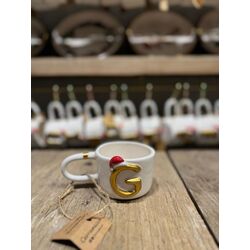 NOEL ŞAPKALI HARFLİ MUG 