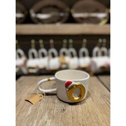 NOEL ŞAPKALI HARFLİ MUG 