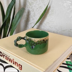 Örgü Kulplu Seramik Mug