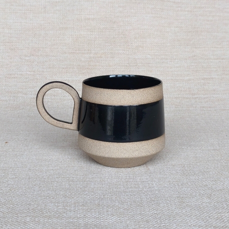 Black Stoneware Mug