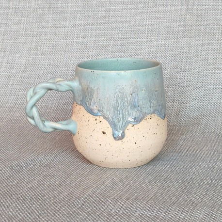 Örgü Kulplu Stoneware Mug 