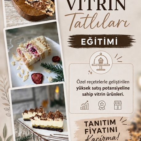 24.YENİ  MODERN VİTRİN TATLILARI