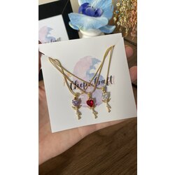 ZİRKON TAŞLI KALP ANAHTAR 