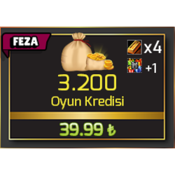 FEZA - 3.200 Oyun Kredisi + Hediyeler