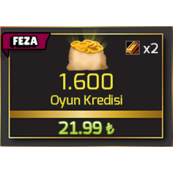 FEZA - 1.600 Oyun Kredisi + Hediye