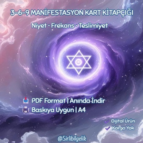 3–6–9 Manifestasyon Kartları – Yazılabilir PDF Rehber