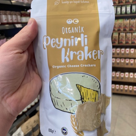 Organik Peynirli Kraker 100 gr