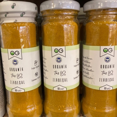 Organik Toz Zerdeçal 60g