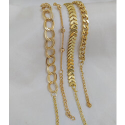 GOLD RENK 4’LÜ KOMBİN BİLEKLİK
