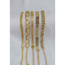 GOLD RENK 5Lİ SET BİLEKLİK