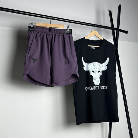 Buffalo Black Cotton Sleeveless T-shirt & Rank G2 Micro Shorts Combin  |  1033