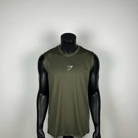 Quarter Khaki Performance Sleeveless T-shirt  |  1031