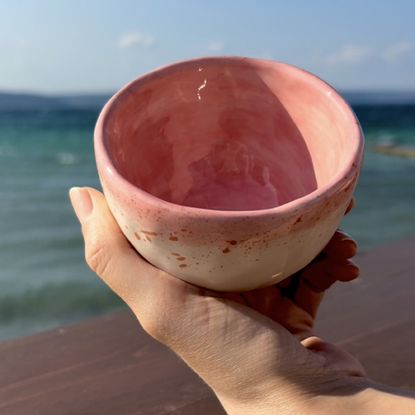 Pinkish splash mug