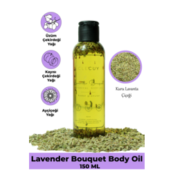 Kuru Lavanta Çiçekli Body Oil 150 ML Hızlı Emilim Ve Nemlendirme