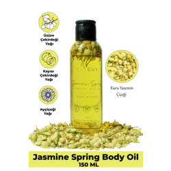 Kuru Yasemin Çiçekli Body Oil 150 ML Hızlı Emilim Ve Nemlendirme