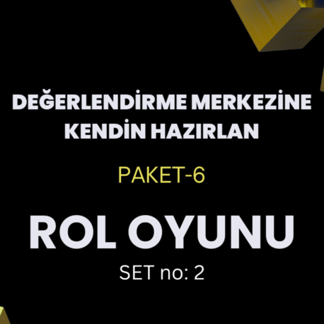 2 ADET rol oyunu senaryosu ve örnek çözüm planı - SET no: 2