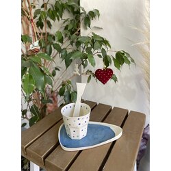 CASABLANCA - Sky Blue 220ml *tabaklı * Kaşıklı