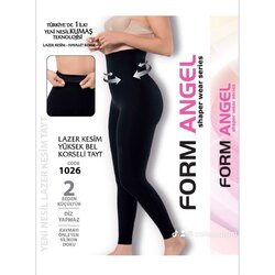 LAZER KESİM YÜKSEL BEL KORSELİ TAYT 