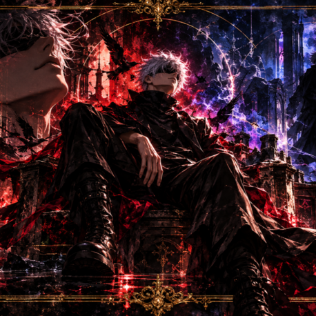 Gojo Dark Fantasy Wallpaper Set – 9 Phone Wallpapers