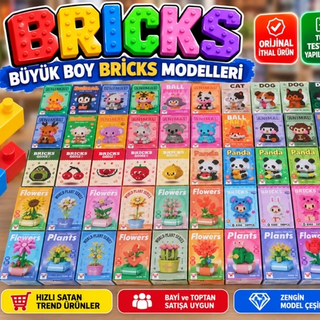 240 adet İTHAL ORJİNAL BÜYÜK BRİCKS 