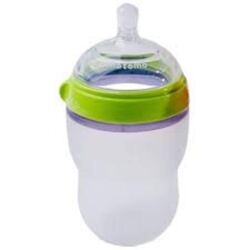 Comotomo Yeşil Biberon (3+ ay -2damlalı başlık-250 ml)