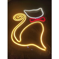 Sevimli Kedi - Neon LED Tablo