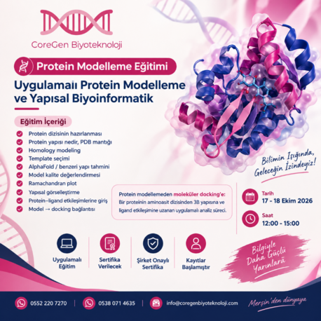 Uygulamalı Protein Modelleme ve Yapısal Biyoinformatik Eğitimi
