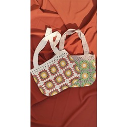 Crochet Bag, Granny Square Bag, Crochet Purse, Crochet tote Bag, Retro Bag, Hippie Bag, Gifts for He