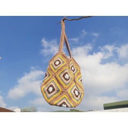 Crochet Bag, Granny Square Bag, Crochet Purse, Crochet tote Bag, Retro Bag, Hippie Bag, Gifts for He