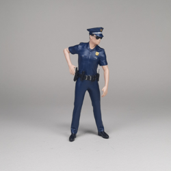 1:18 Polis Erkek Figür Kod:B82
