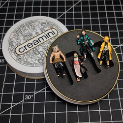 1:64 Demon Slayer Anime Figür Set