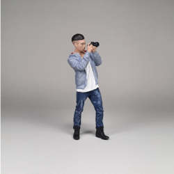 1:18 Fotoğrafçı Erkek Figür Kod:B28