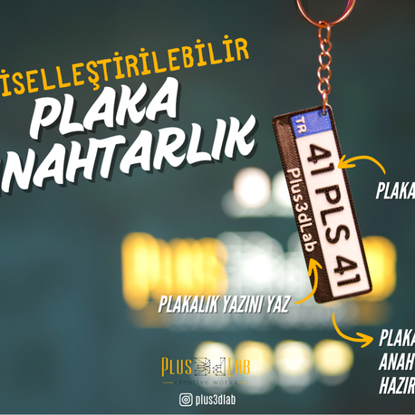Plakalı anahtarlık (kişiye özel)