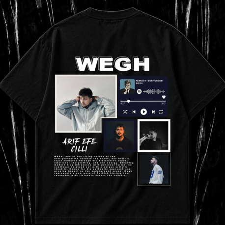 WEGH Özel Tasarım Oversize Rap Tişört – Premium Streetwear