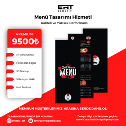 MENÜ TASARIMI HİZMETİ 