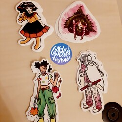 Japon Atıştırmalıkları Temalı Karakter Stickerları