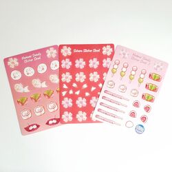 Sakura Sticker Sayfaları (A6)