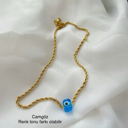 Çelik Nostalji Boncuklu Kolyeler (45 cm) (Renk Seçenekleri İçin Yana Kaydırın)