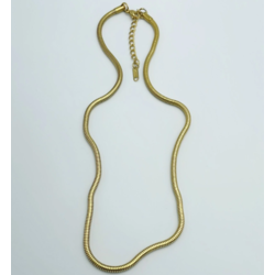 Çelik Silindir Zincir Kolye (50 cm)
