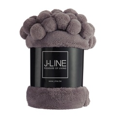 J-LINE TAUPE TÜYLÜ ÖRTÜ