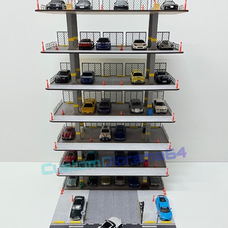 6 KATLI DIORAMA GARAJ - 1:64 Ölçek