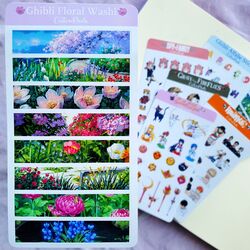 Ghibli Floral Sticker Sheet