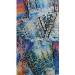 Winter landscape paper 