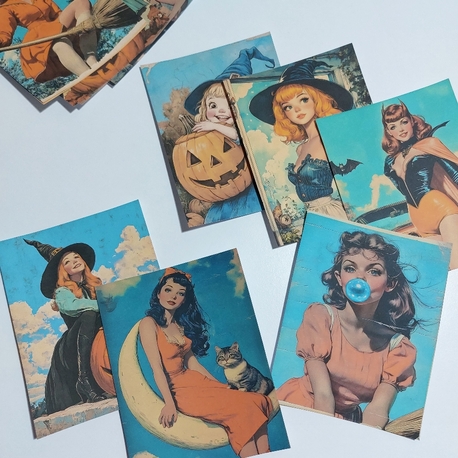 Halloween witches paper