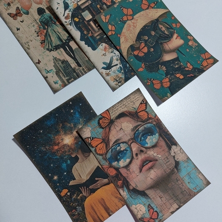 Surreal lady paper