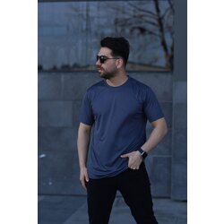 Kare Desenli Füme T-shirt 